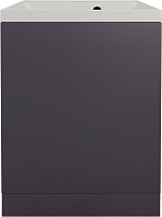 Style Line Тумба с кварцевой раковиной жасмин Моно 50 графит нубук